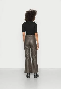 EDITED BRADY TROUSERS - Pantalon en cuir Women -France Edited Soldes 2022 b04857022ca0478293adaf93d76a4145
